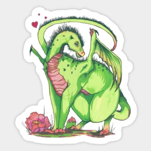 Prickly Pear Dragon Sticker